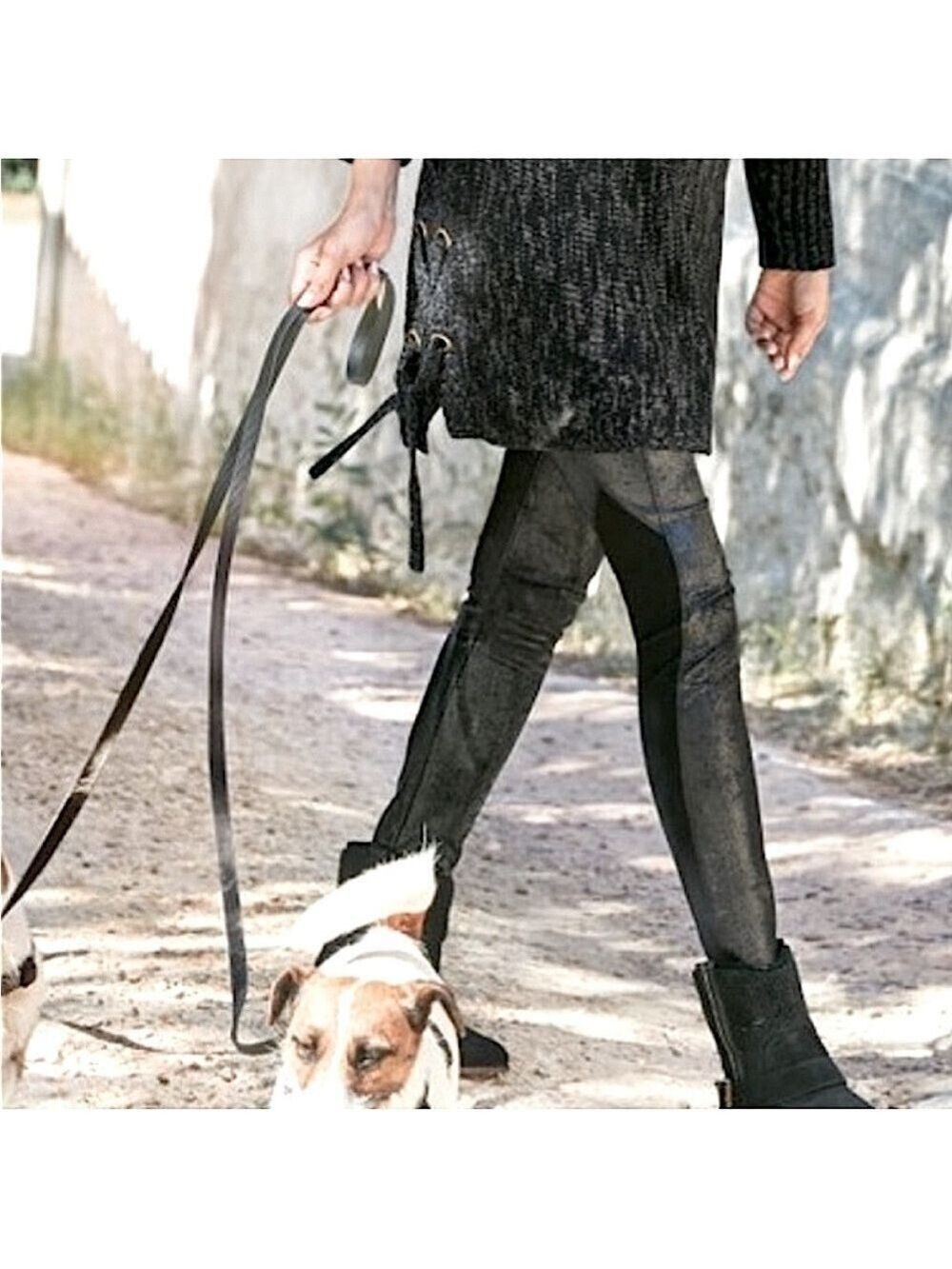 *NWT* SOFT SURROUNDINGS Distressed Faux Vegan Leather Pull-On Oants